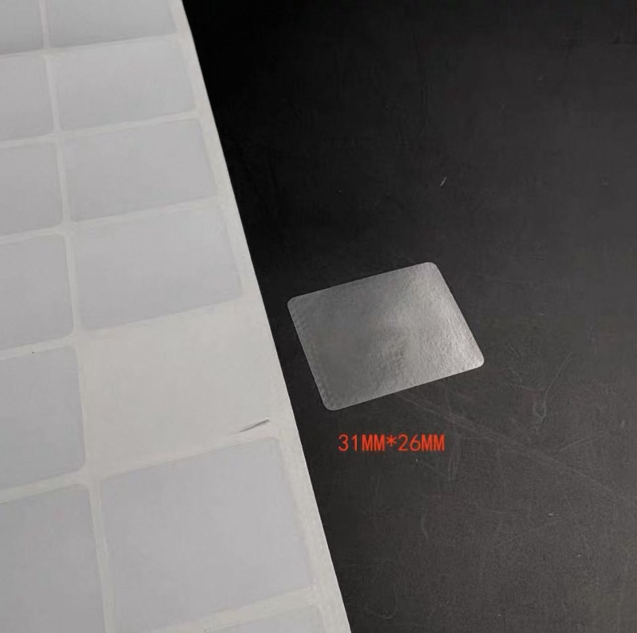 Anti-Scratch Square rectangle PVC Protection Film for Watch Crystal Glass 100pcs