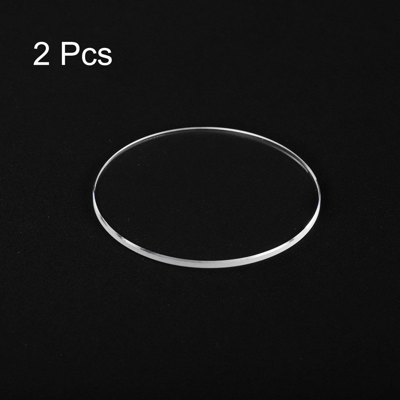 2pcs Watch Crystal Glass Lens 32.5mm x 1.0mm Beveled Edge Flat Glass Crystals