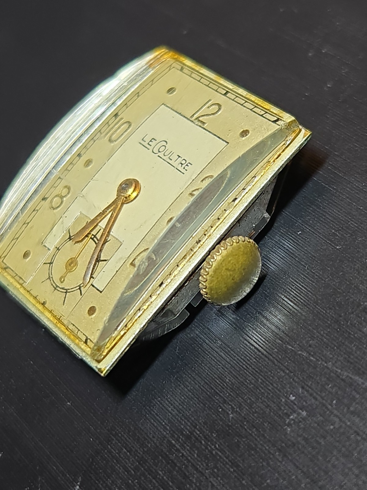 Vintage LeCoultre 11LO 17J Watch Movement Dial Crystal Parts Repair Swiss