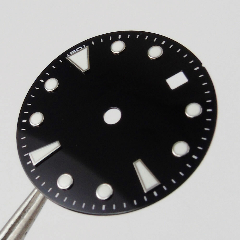 28.5mm Black Watch Dial+Watch Hands For Miyota 8215 821A 8205 DG 2813 NH35 NH36