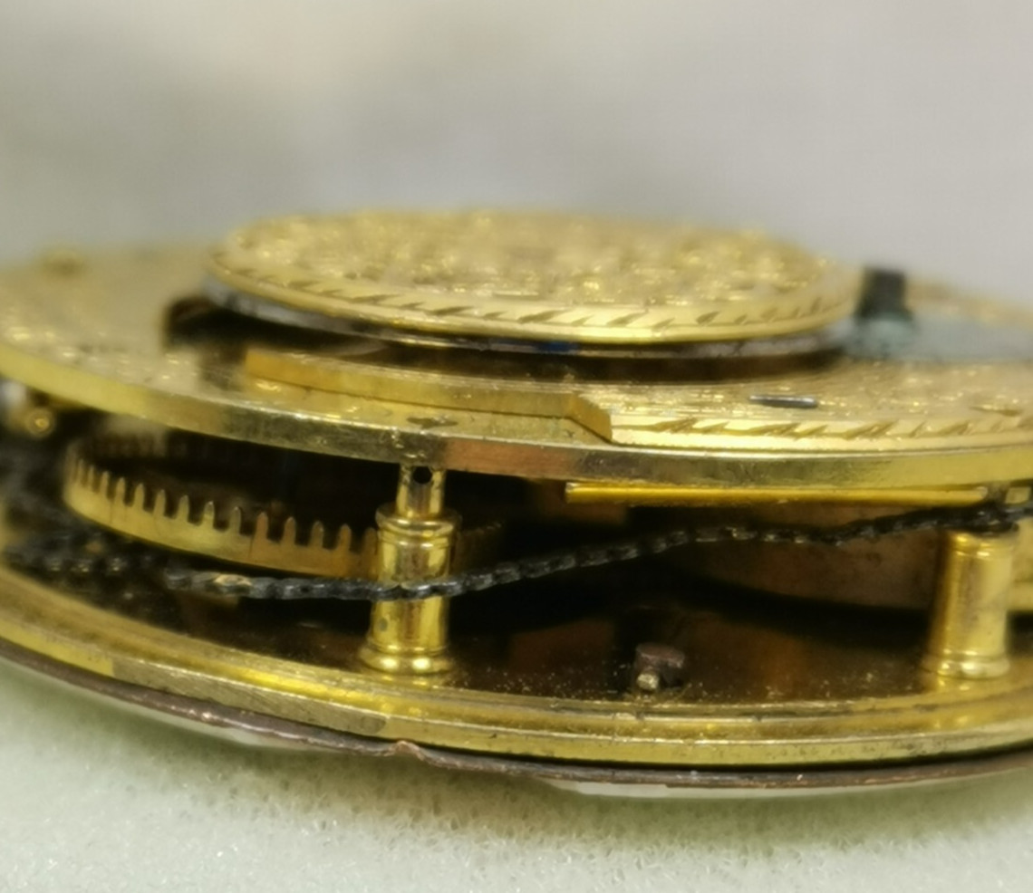 A. Bernaschina Verge Fusee Pocket Watch Movement Repair/Parts