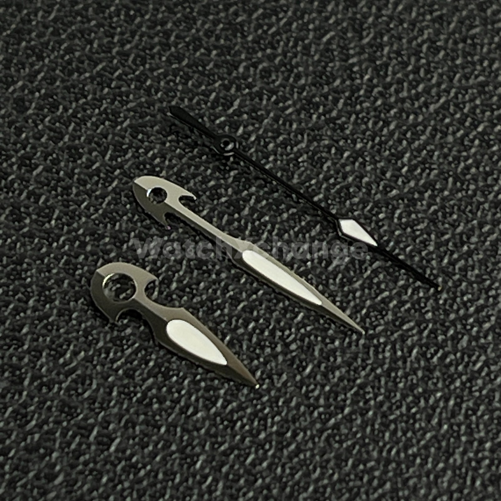 Silver & Black Fish Watch Hands For Seiko NH34 NH35 4R35 NH36 4R36 7S36