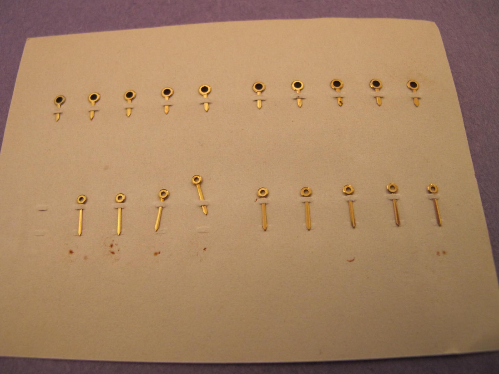 LECOULTRE CALIBER 438 NOS GILT BATON HAND SET 4.2/6MM REF 78MX #39