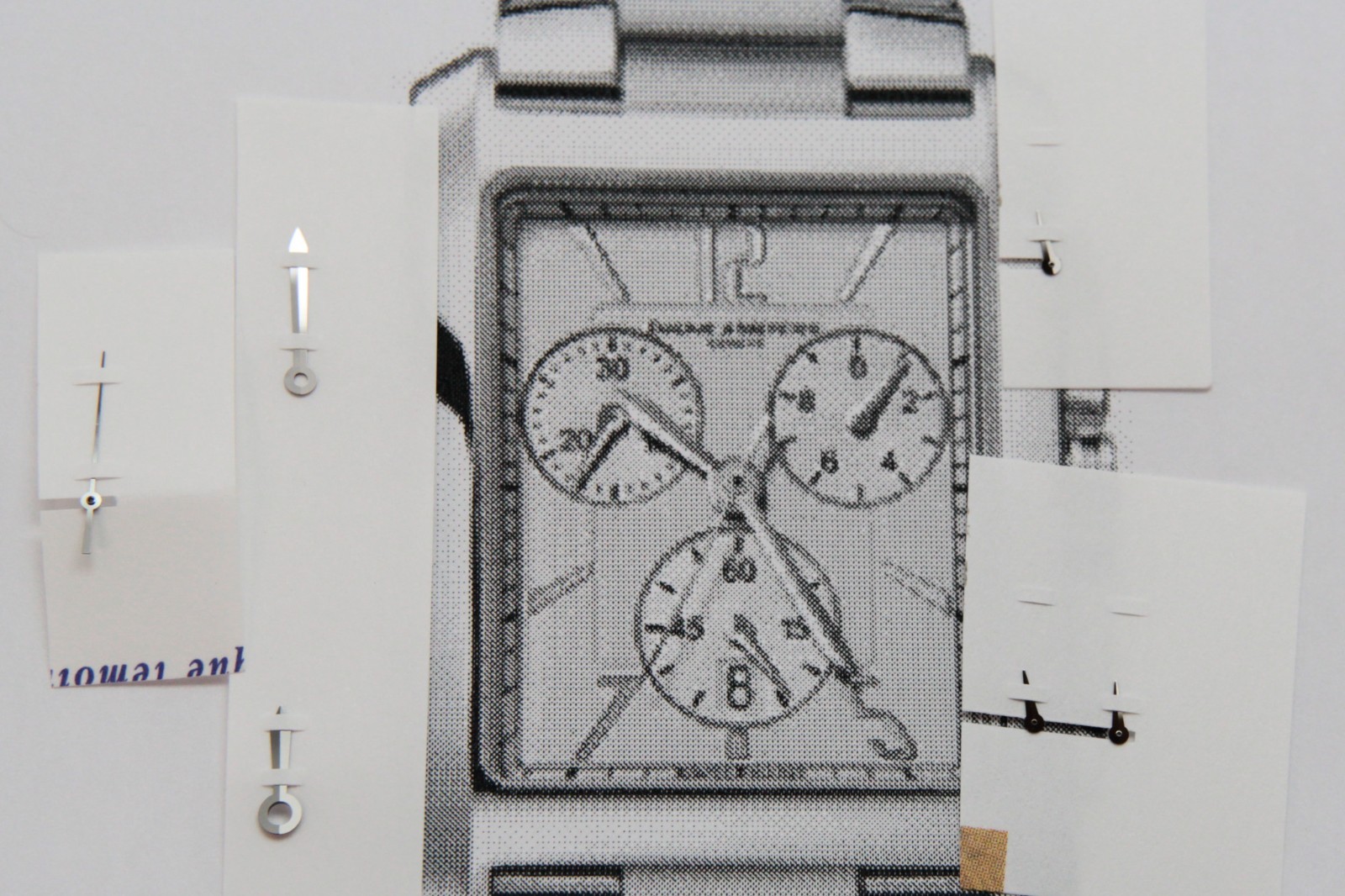 OEM Baume & Mercier Hampton Classic XL Chronograph Quartz Hands Set of 6 White