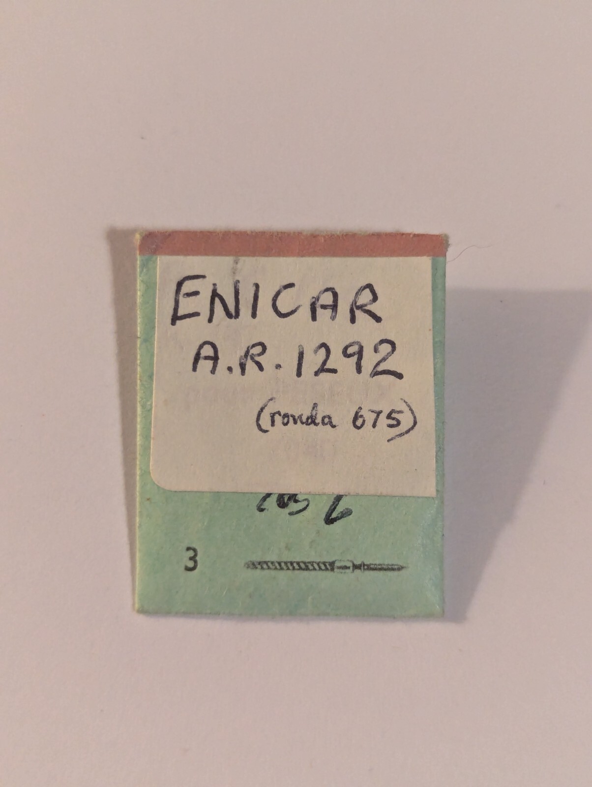 NOS Enicar AR 1292 Mechanical Watch Winding Stem