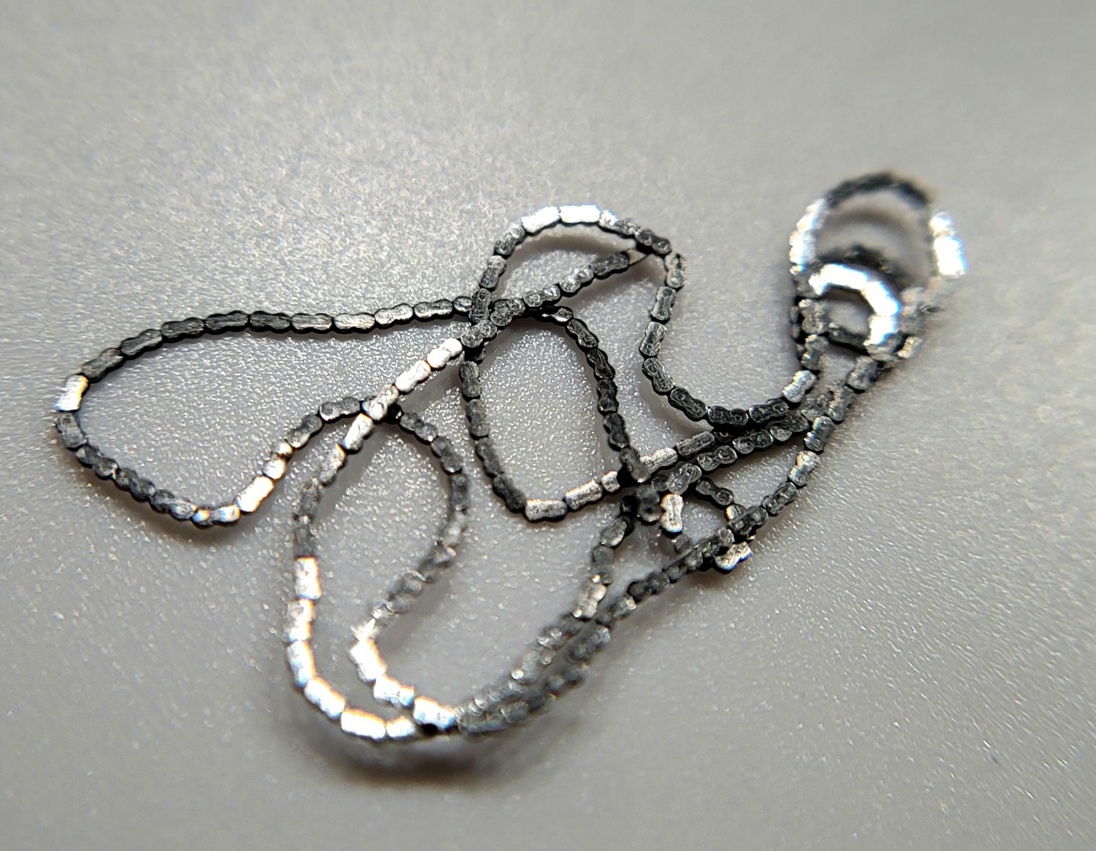 SB8: Vintage 7.5″ Verge Fusee Watch Chain – One Hook – Antique Pocket Watch Part