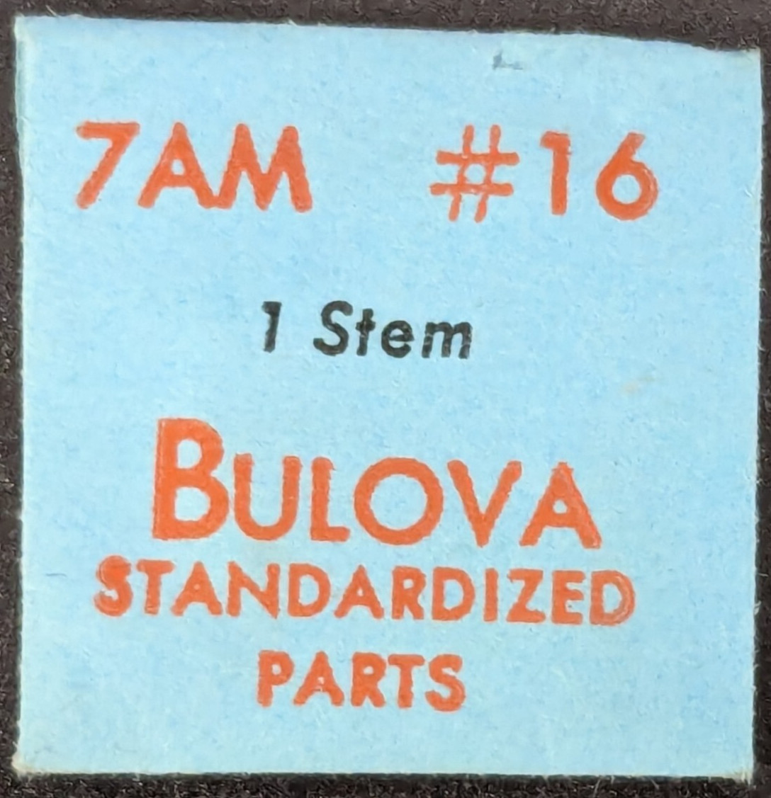 NOS NEW Genuine Bulova Cal. 7AM – # 16 Winding Stem – Vintage Watch Part