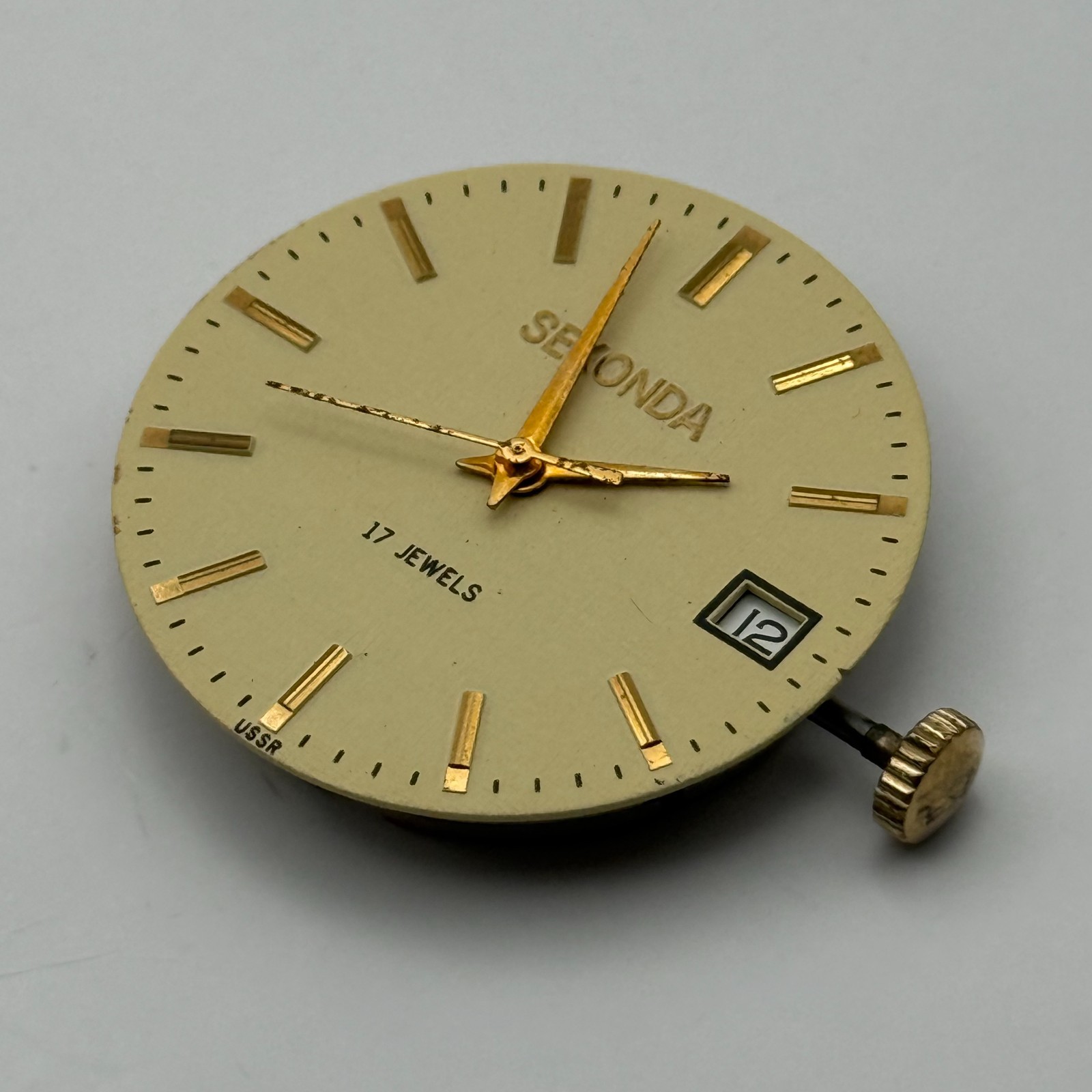 Poljot 2614.2H Watch Movement Sekonda Soviet 17 Jewels Parts Repair 26.4mm