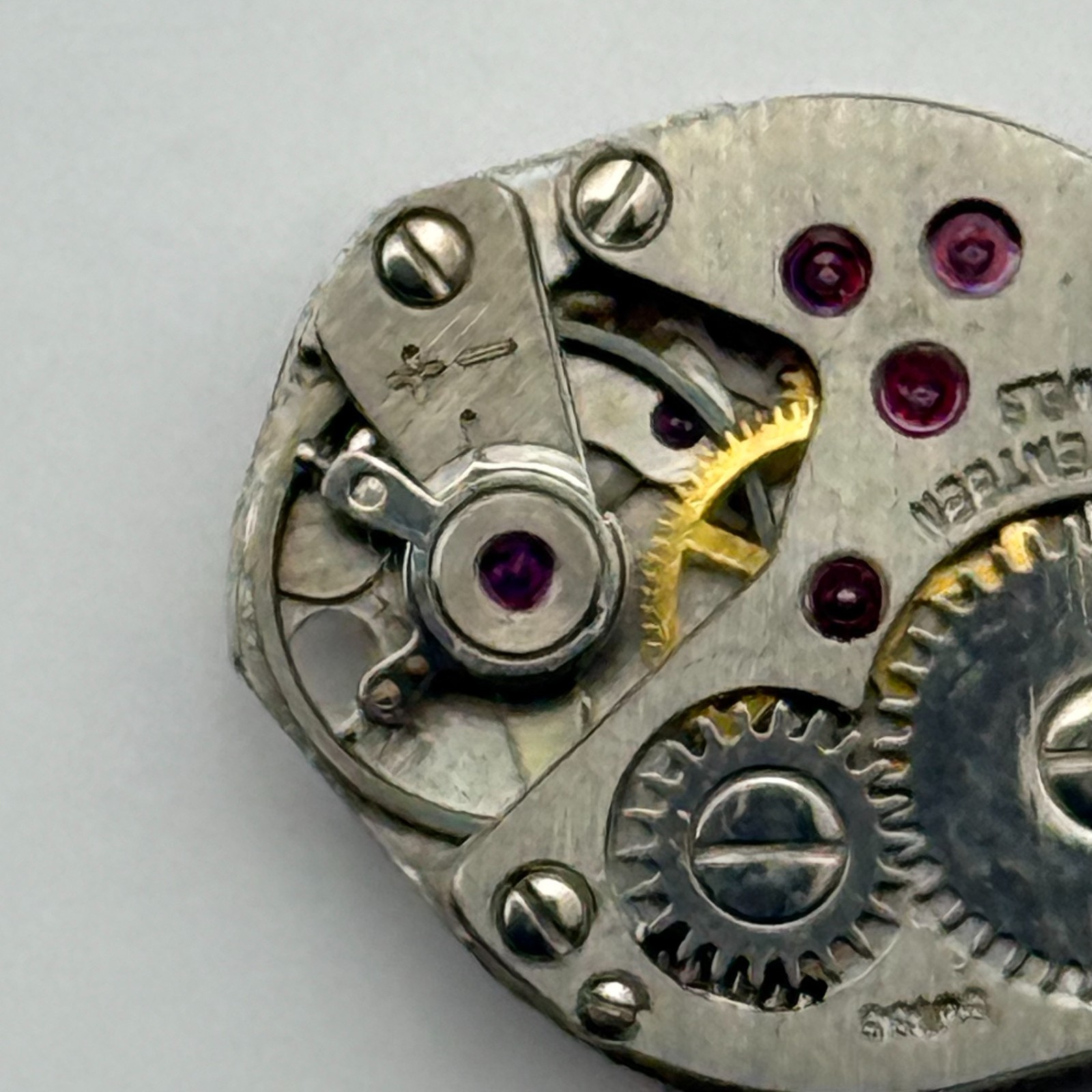 FHF 60 Watch Movement Regency 17 Jewels Swiss Manual Wind Parts Repair 15.3mm