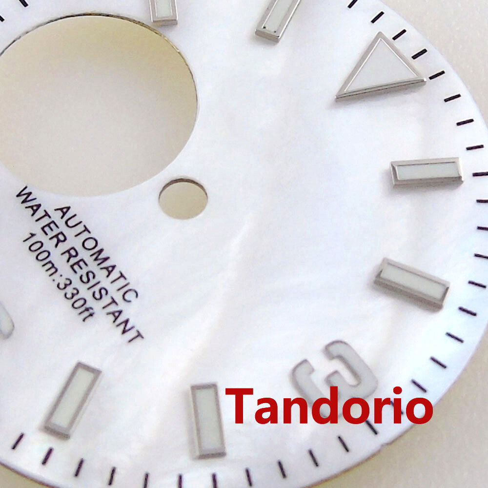 29mm Sterile Black Green Orange Blue White Watch Dial Fit NH38A Movement