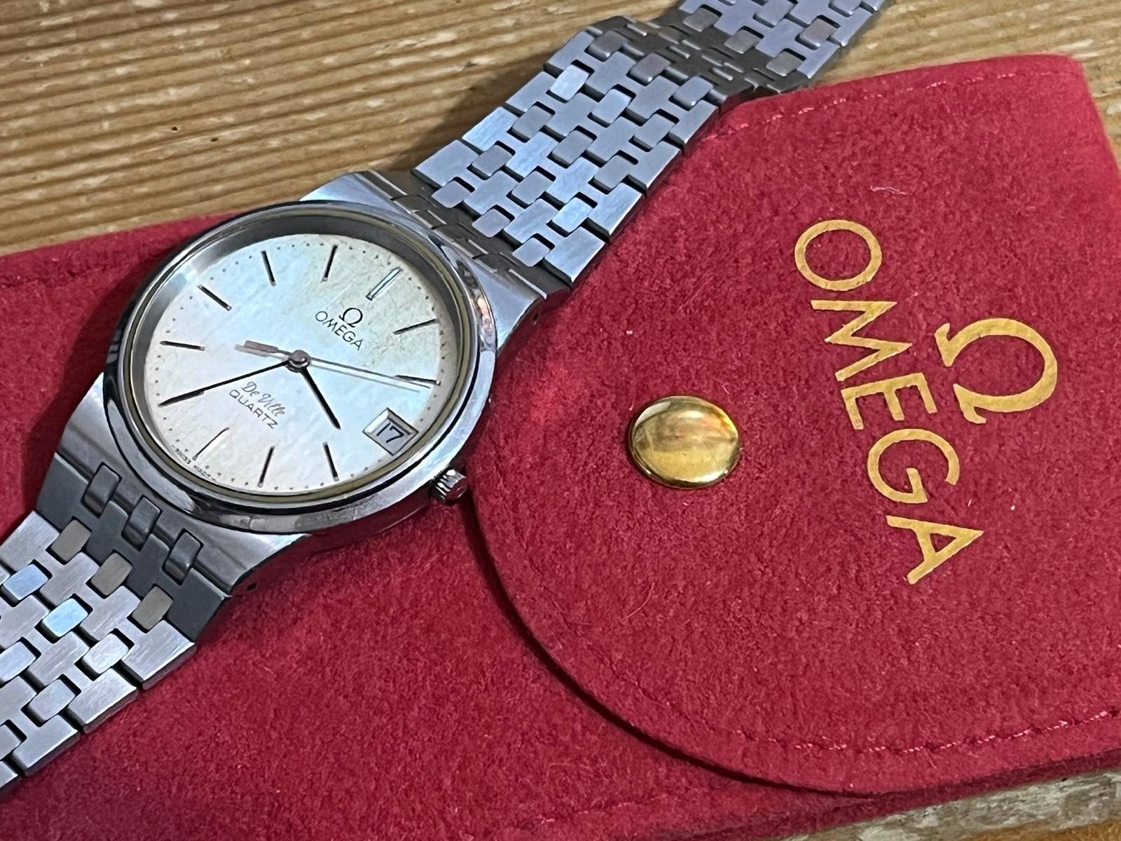 Vintage Omega De Ville, Spares/Repairs, Date, Original Bracelet/Clasp/Crown-1979