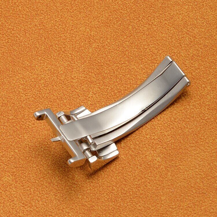 18mm Stainless Steel Depolyment Buckle Clasp For Glashutte Watch Band Strap Tool