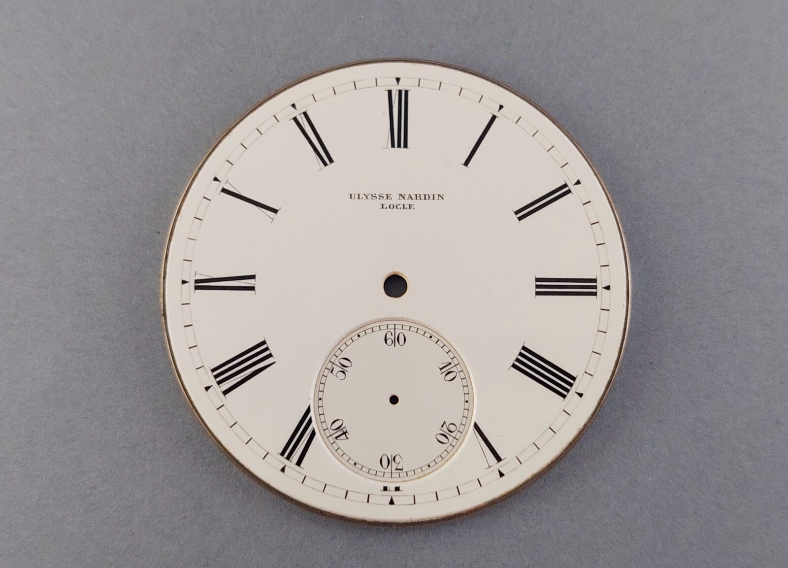Original Antique ULYSSE NARDIN Porcelain DIAL. Excellent. Ca 1900’s