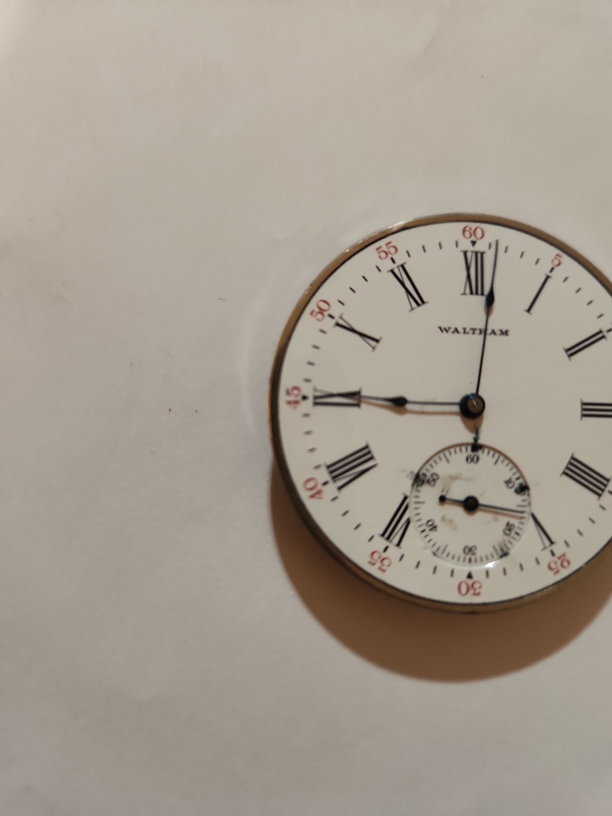 Waltham 17 Jewels 16S Royal Pocket Watch Movement