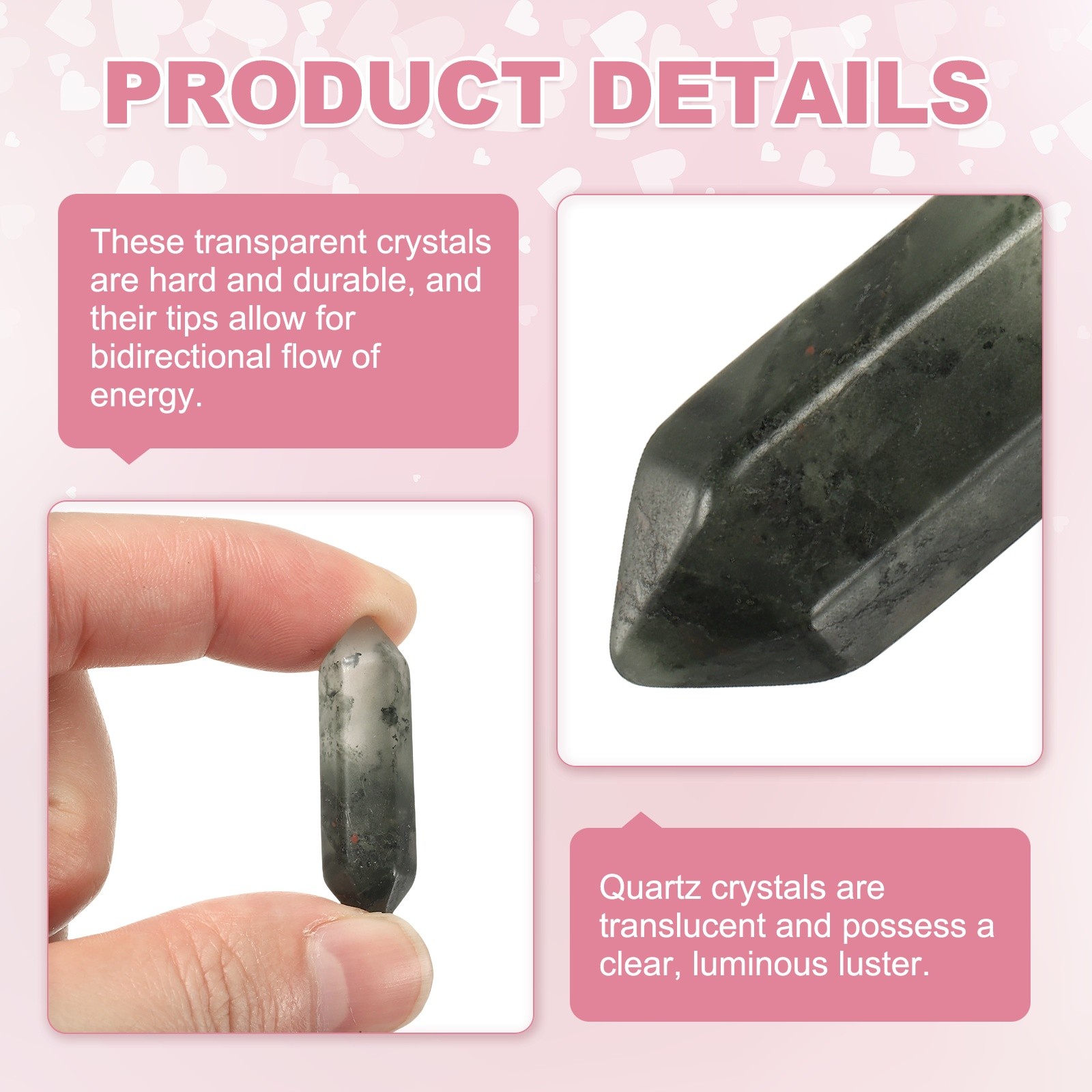 10 Pack African Bloodstone Quartz Crystals Polished Crystals Bulk