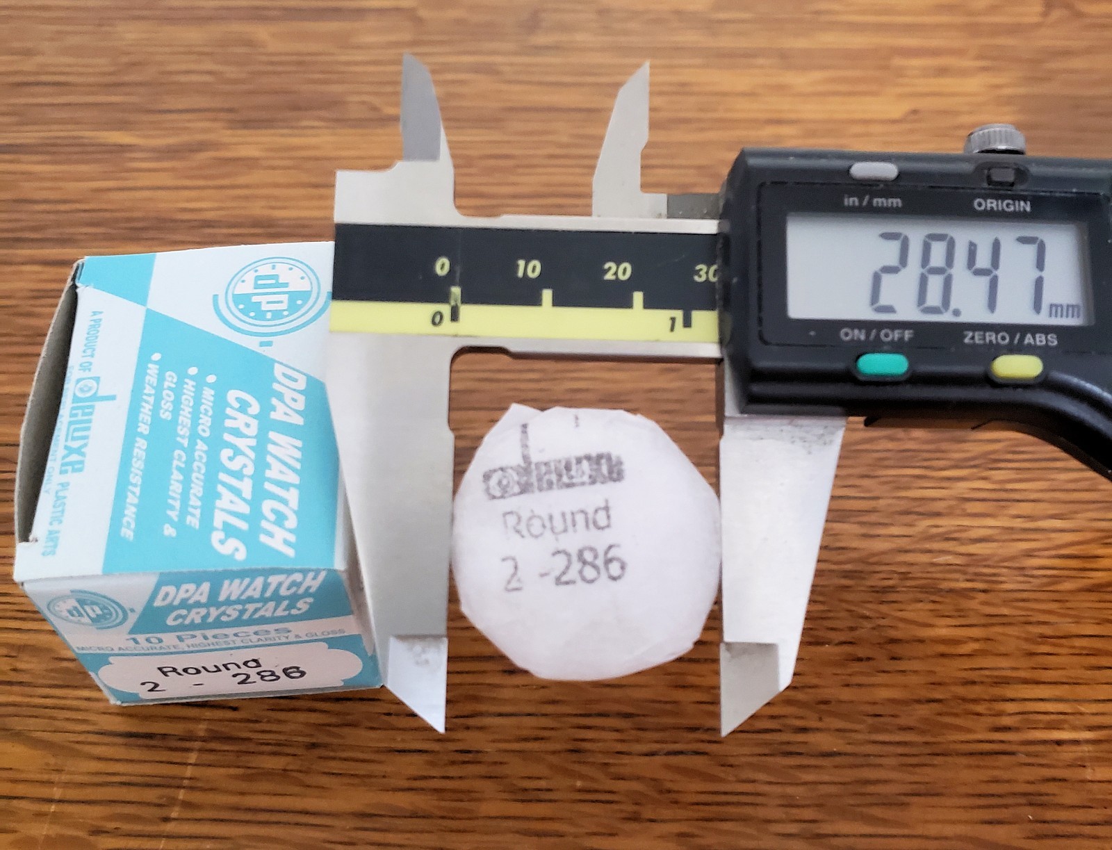 READ – Lot of 10 Round DPA 286 28.6mm Acrylic Plastic Watch Crystal Crystals