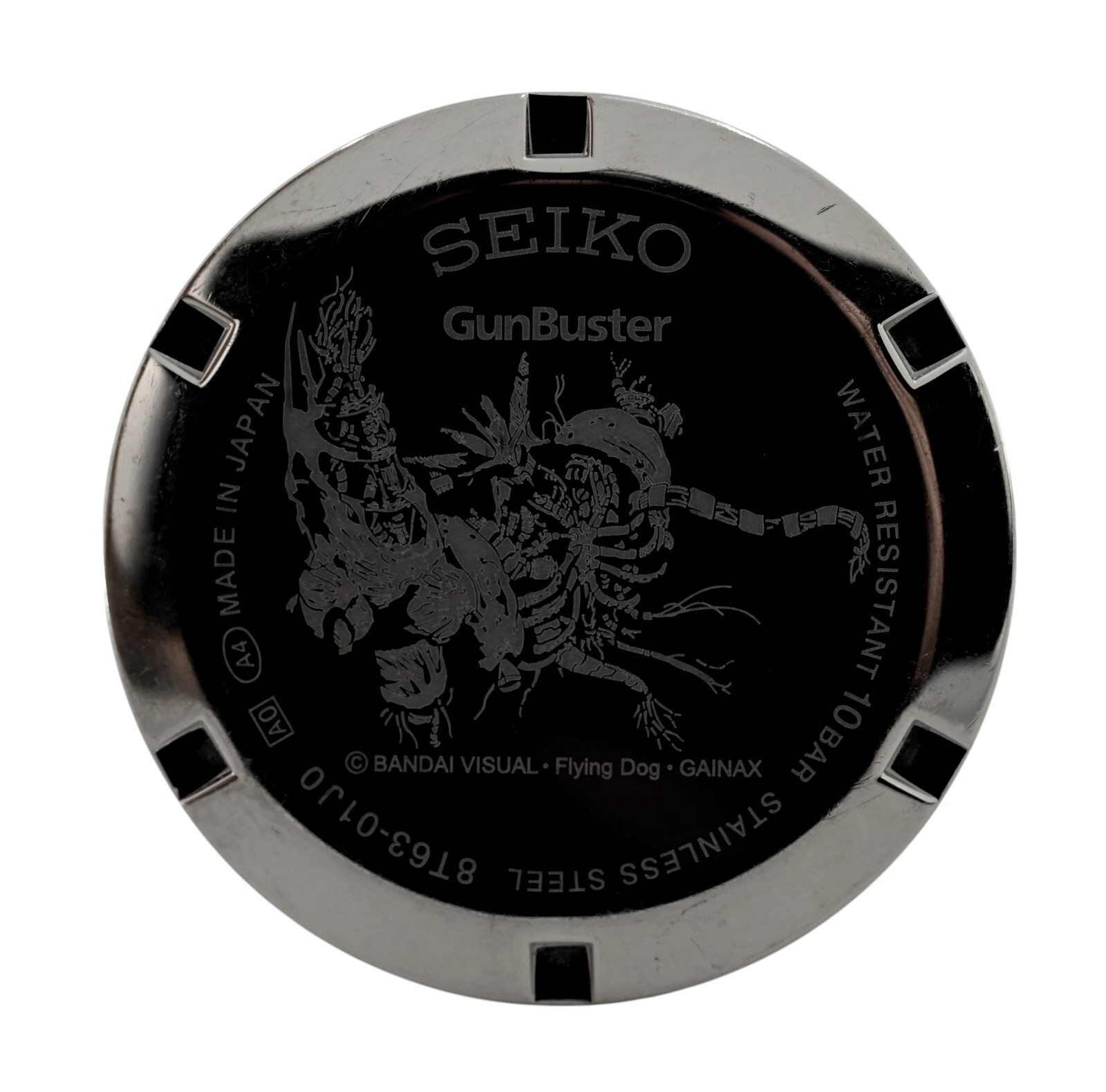 Seiko Limited Edition Case Back 8T63-01J0 Aim for the Top Gun Buster Watch Part!
