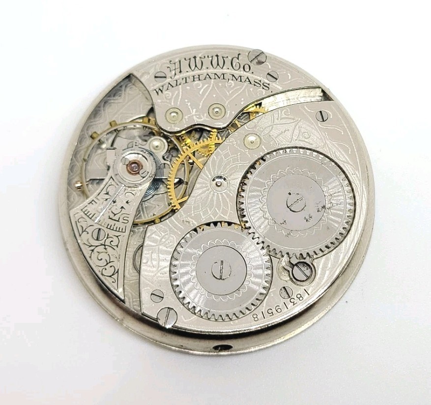 1912 Waltham Model 1894 Grade No. 210 7J 12s Pocket Watch Movement For Repair