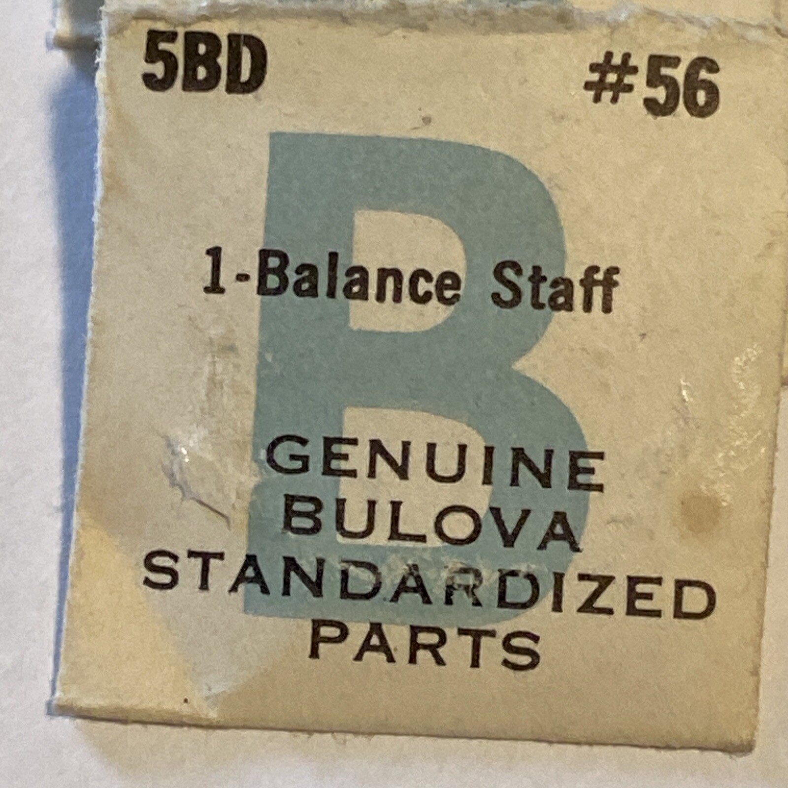 NOS Bulova Balance Staff #65 Cal. 3AF 3AH 3AK 5AC 5AF 5AN 5AR 5AZ 5BA 5BD