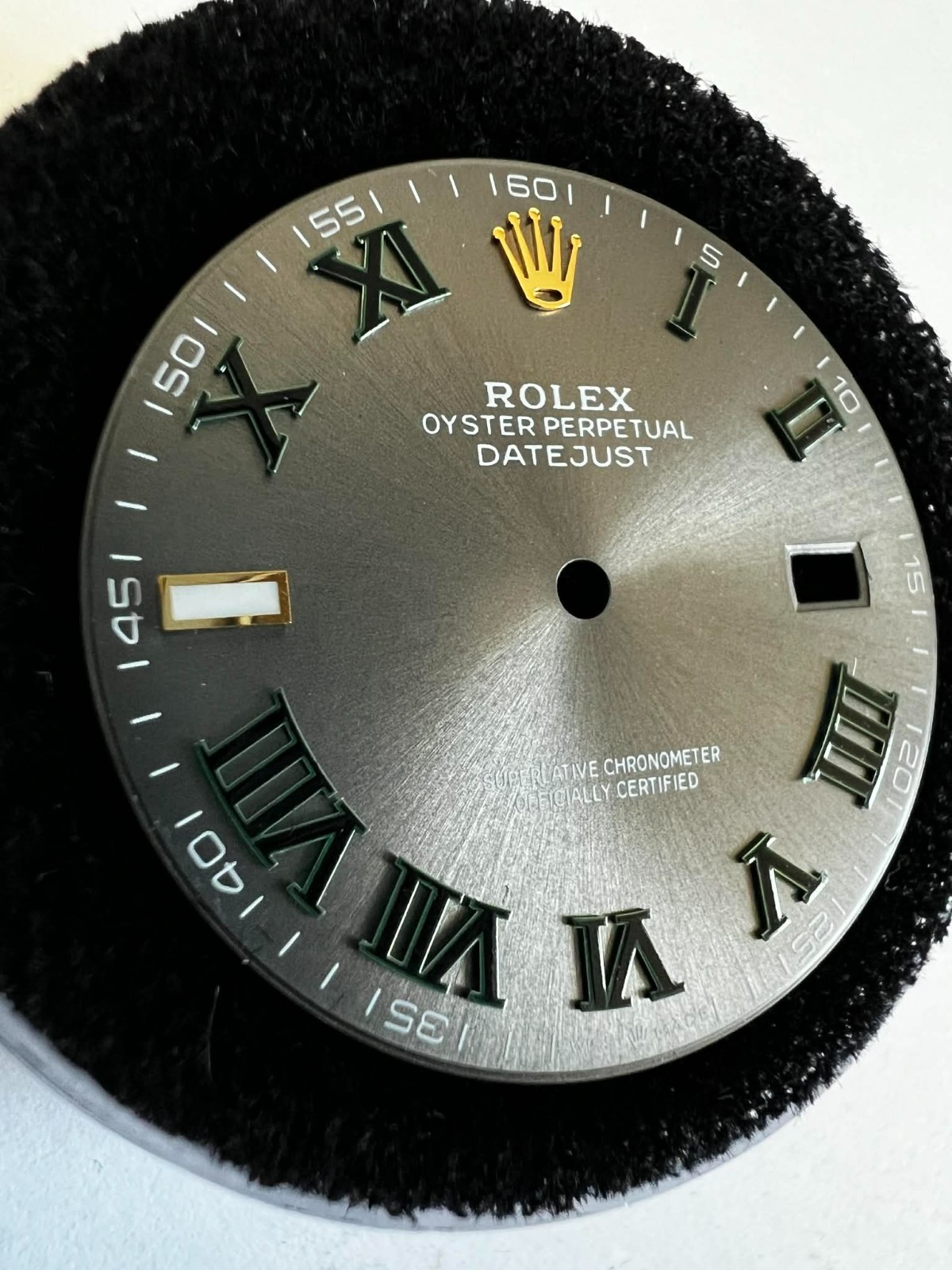Rolex Datejust 41mm Custom Wimbledon/ Yellow Gold Roman Markers Dial