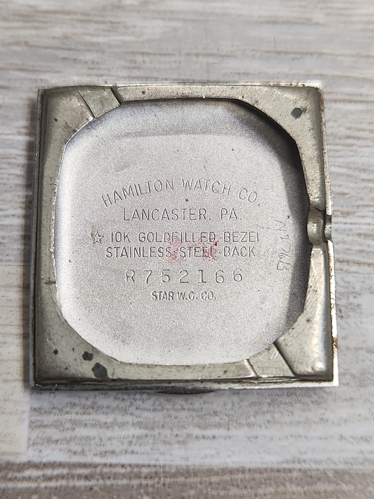 Hamilton Watch Case Back – Star Watch Case Co – Stainless Steel R752155