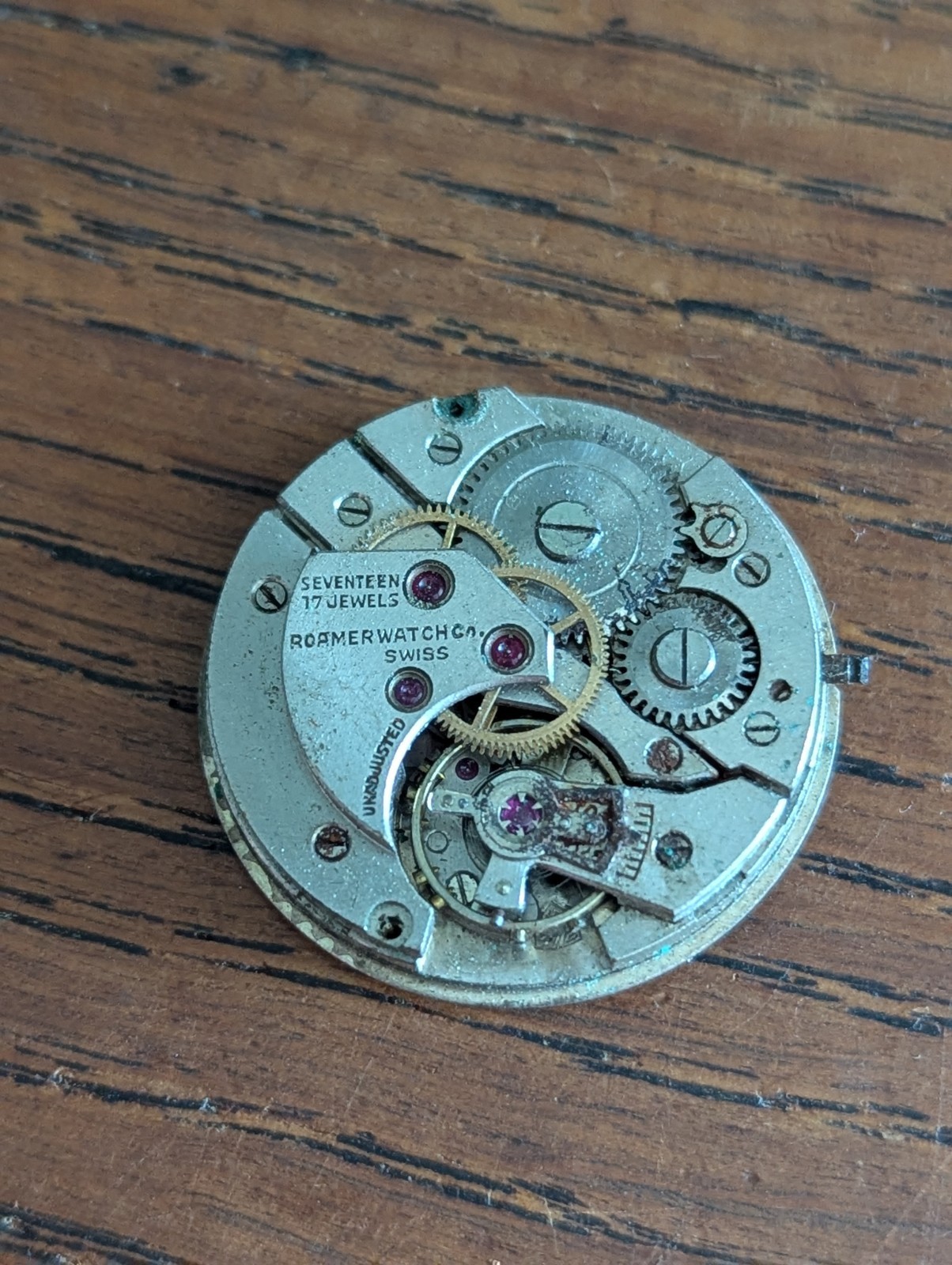 Roamer, MST 372, Mens Military Style Watch Movement for Repair #S758