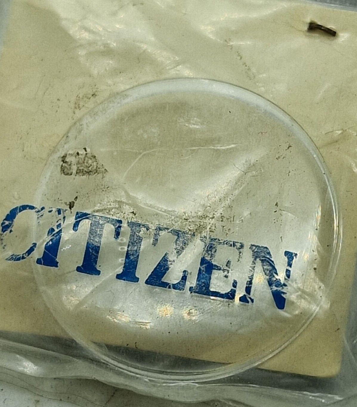 Citizen 54-0022s Original Glass Plastic Vintage D.31.3mm Japan