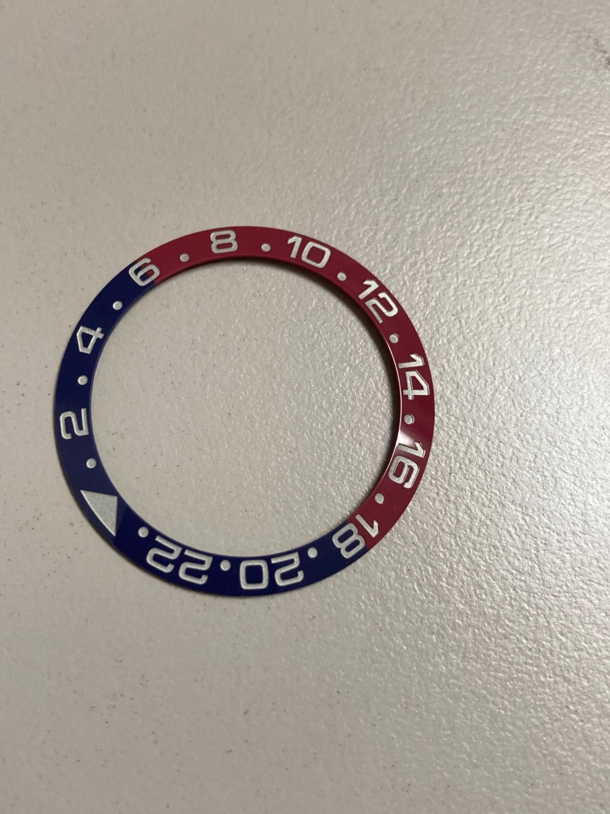 Pepsi Watch Bezel Insert Fits Rolex GMT Master II 116710 126710BLRO Blue Red