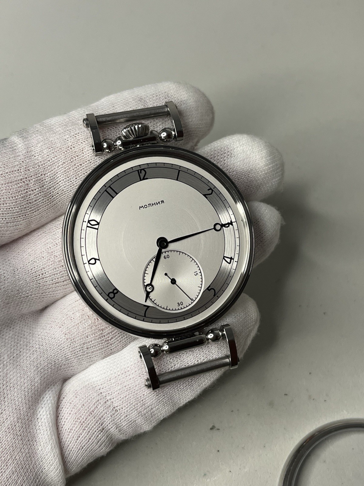 Molnija Marriage Watch Parts Set – Case Dial Hands – No Movement – Aftermarket