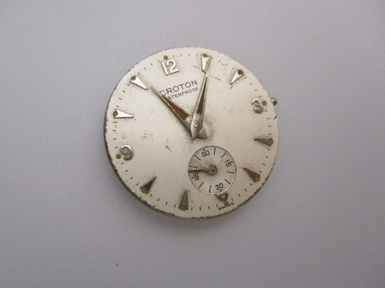 Rare Vintage Croton Watch Co. Nivada N14 Phenix 140 Wristwatch Movement 17 Jewel