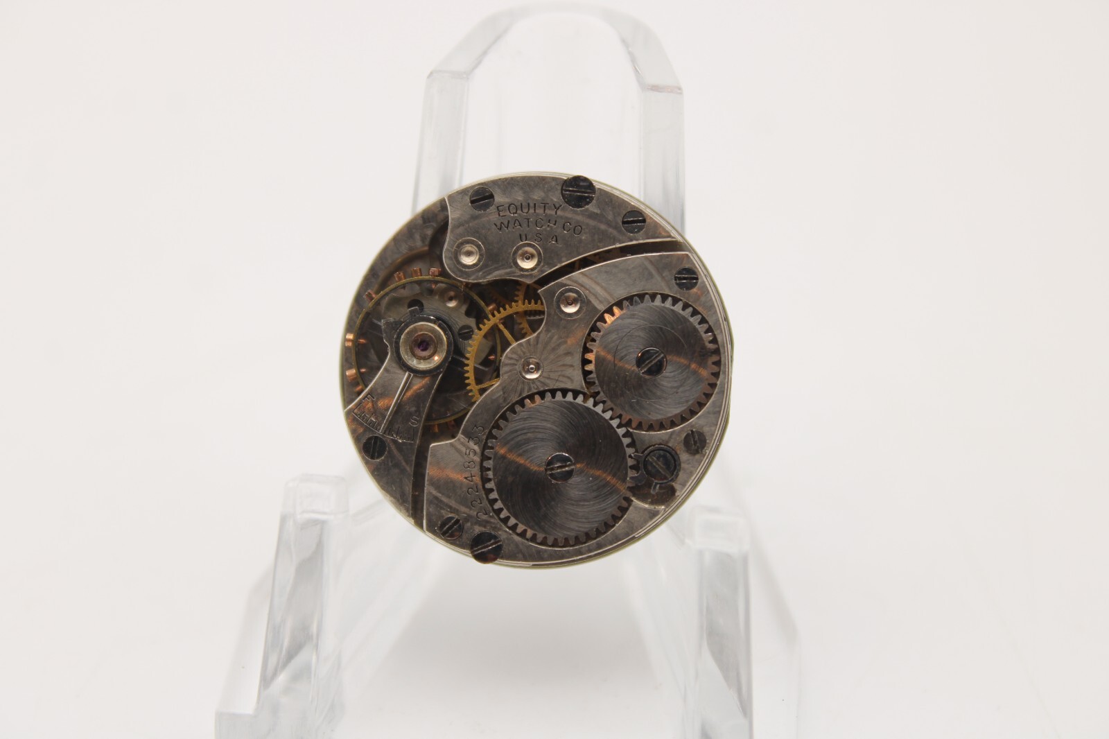 1918 WALTHAM POCKET WATCH MOVEMENT 22248533 GRADE: EQUITY 6/0s 7j (PG)