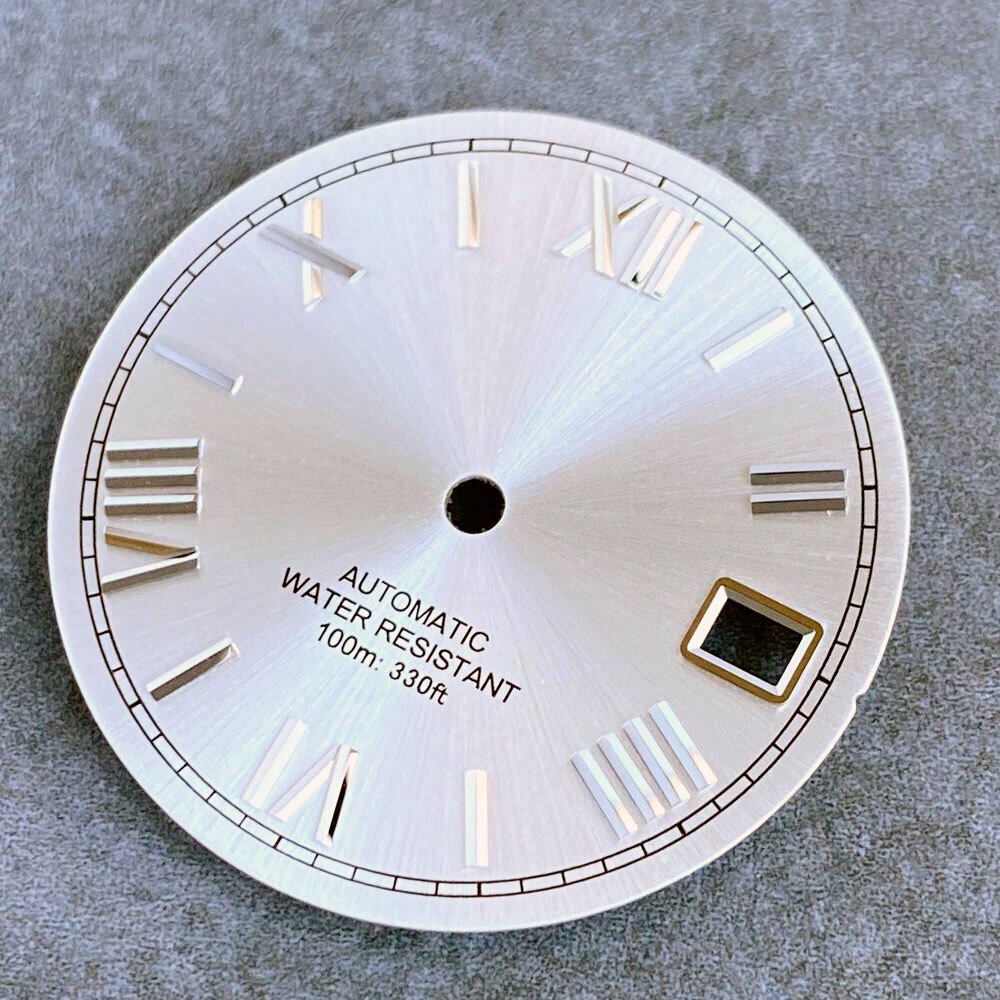 Sunburst Roman Numerals Watch Dial Face for NH35 NH36 NH38 NH70 4R35/36 29mm