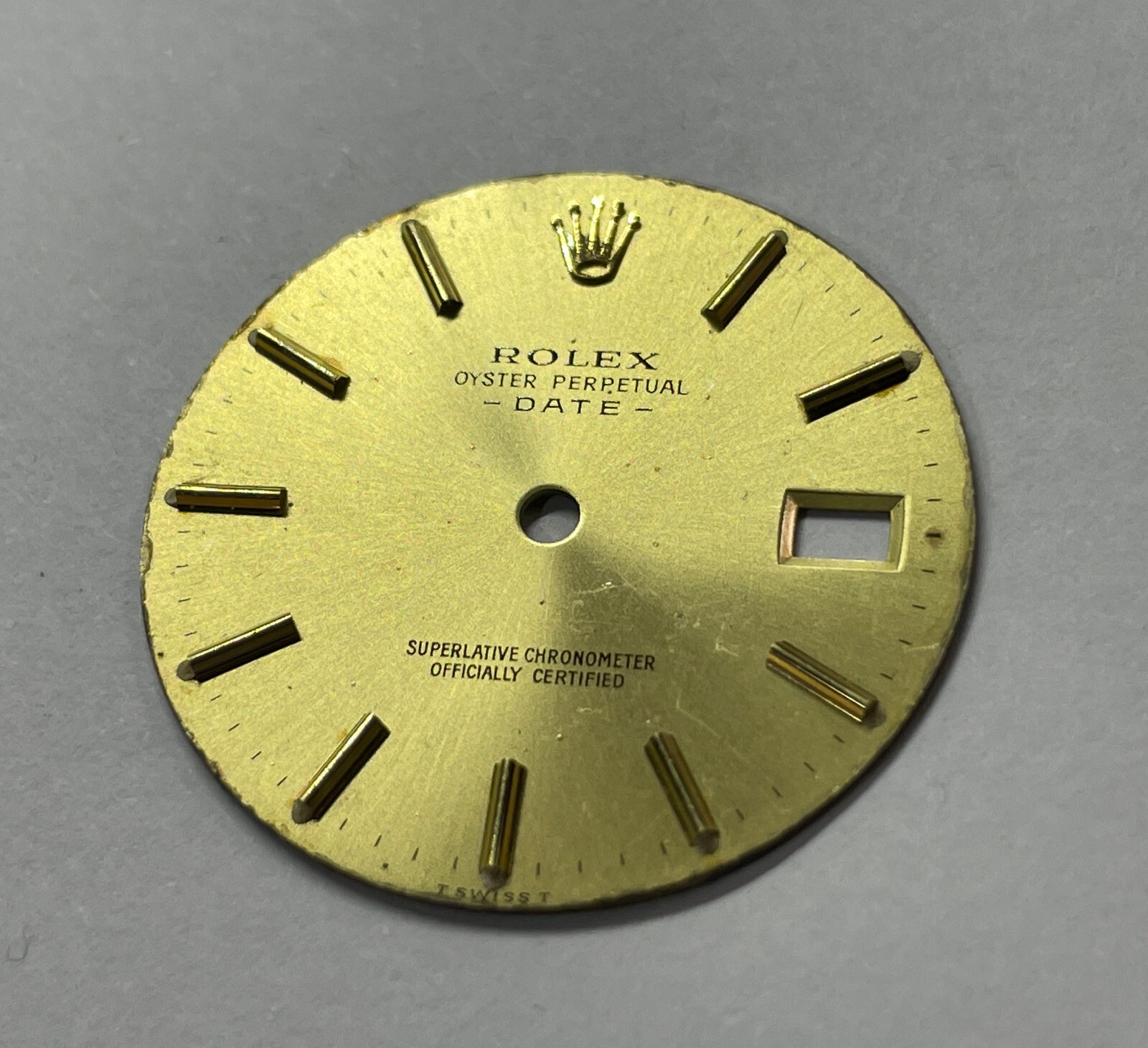 ROLEX Dial: DATE 1500, 1501, 1503, 1508 champagne soleil.