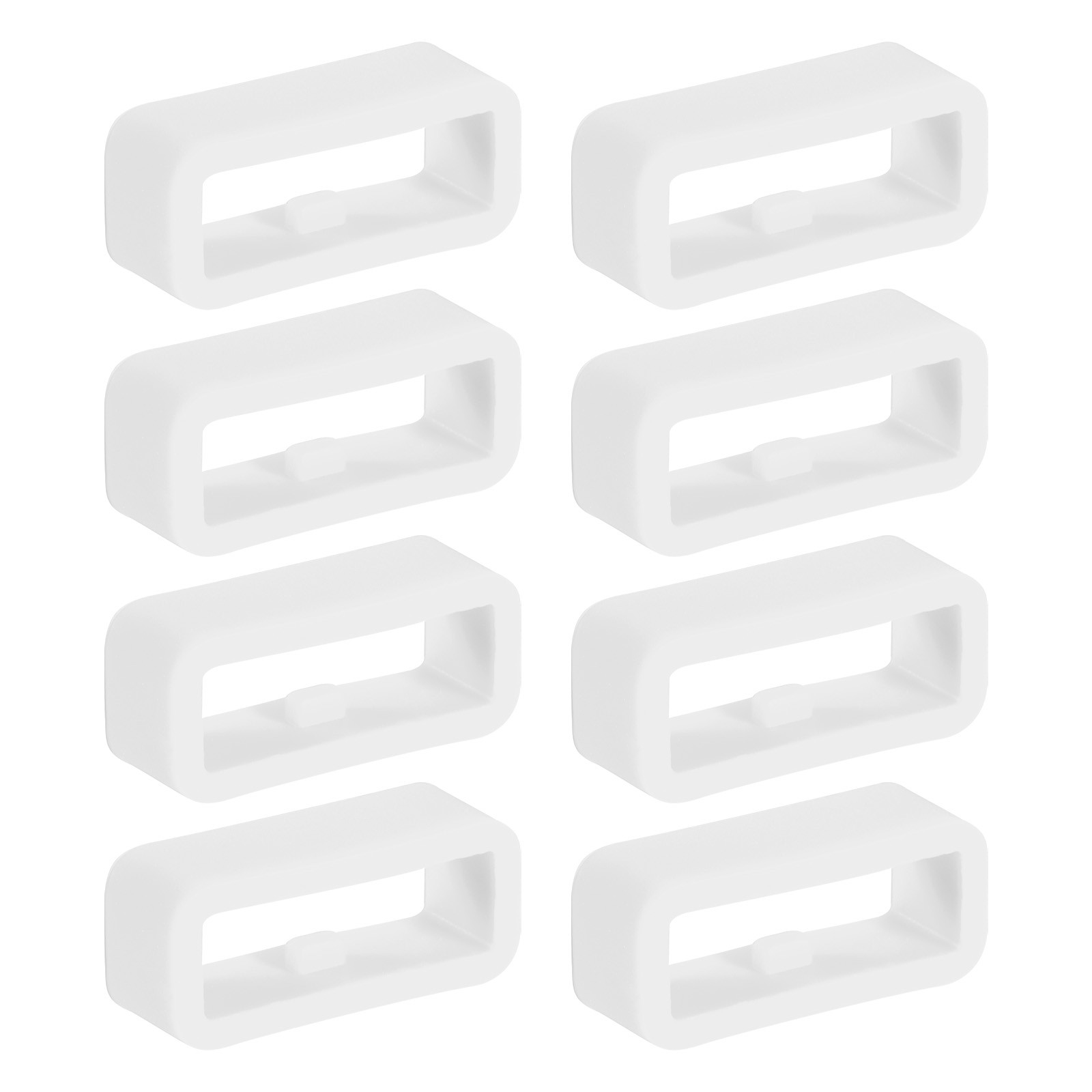 8 Pcs Watch Band Holder Loop, 16mm Universal Watch Replacement Band, White