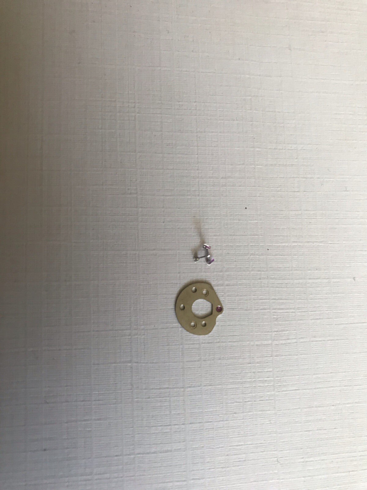 Poljot Chronograph 3133, (NOS) Original Part 710 and 125 Pallet Fork with Bridge
