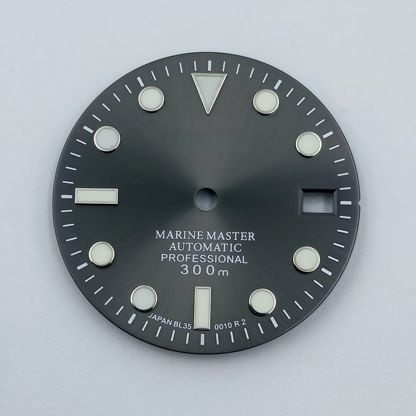 28.5mm Sun Pattern Watch Dial Green Luminous For Nh35 Nh36 Movement Watch Parts