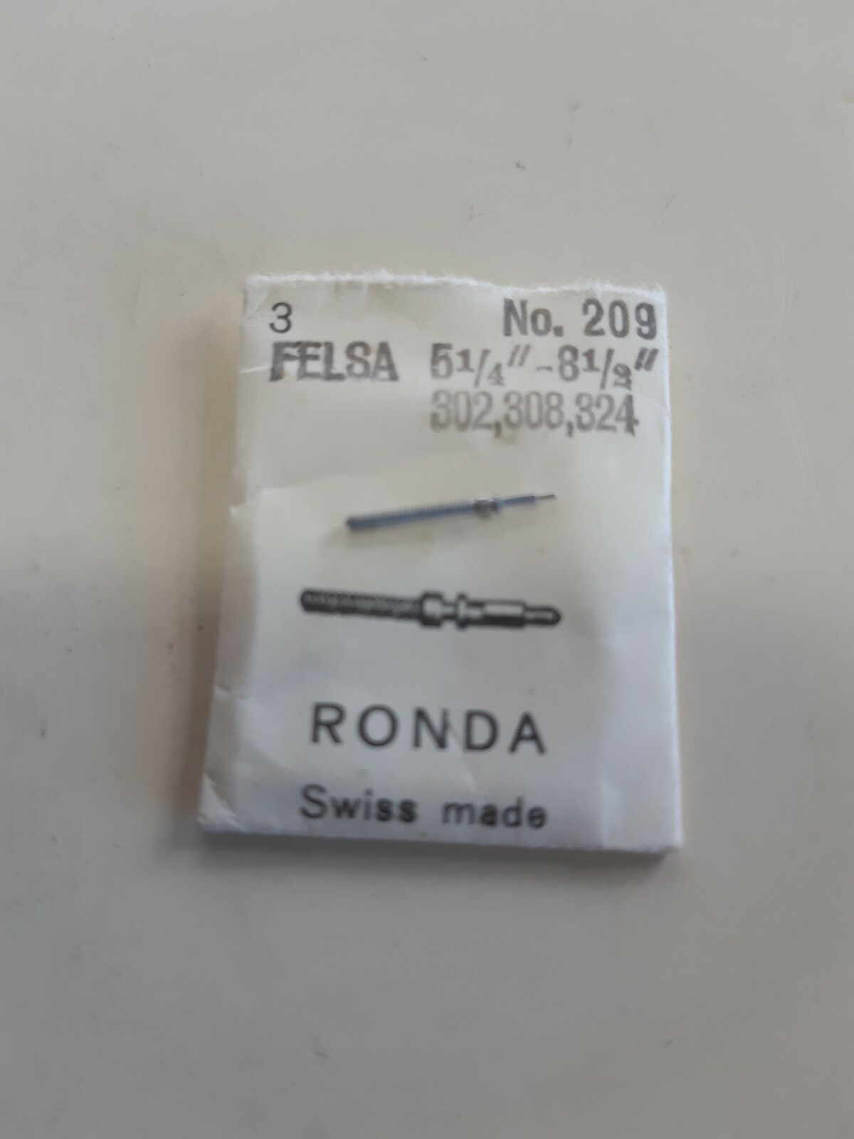 Felsa 302-308-324 caliber stem 1 x In Pack Free postage
