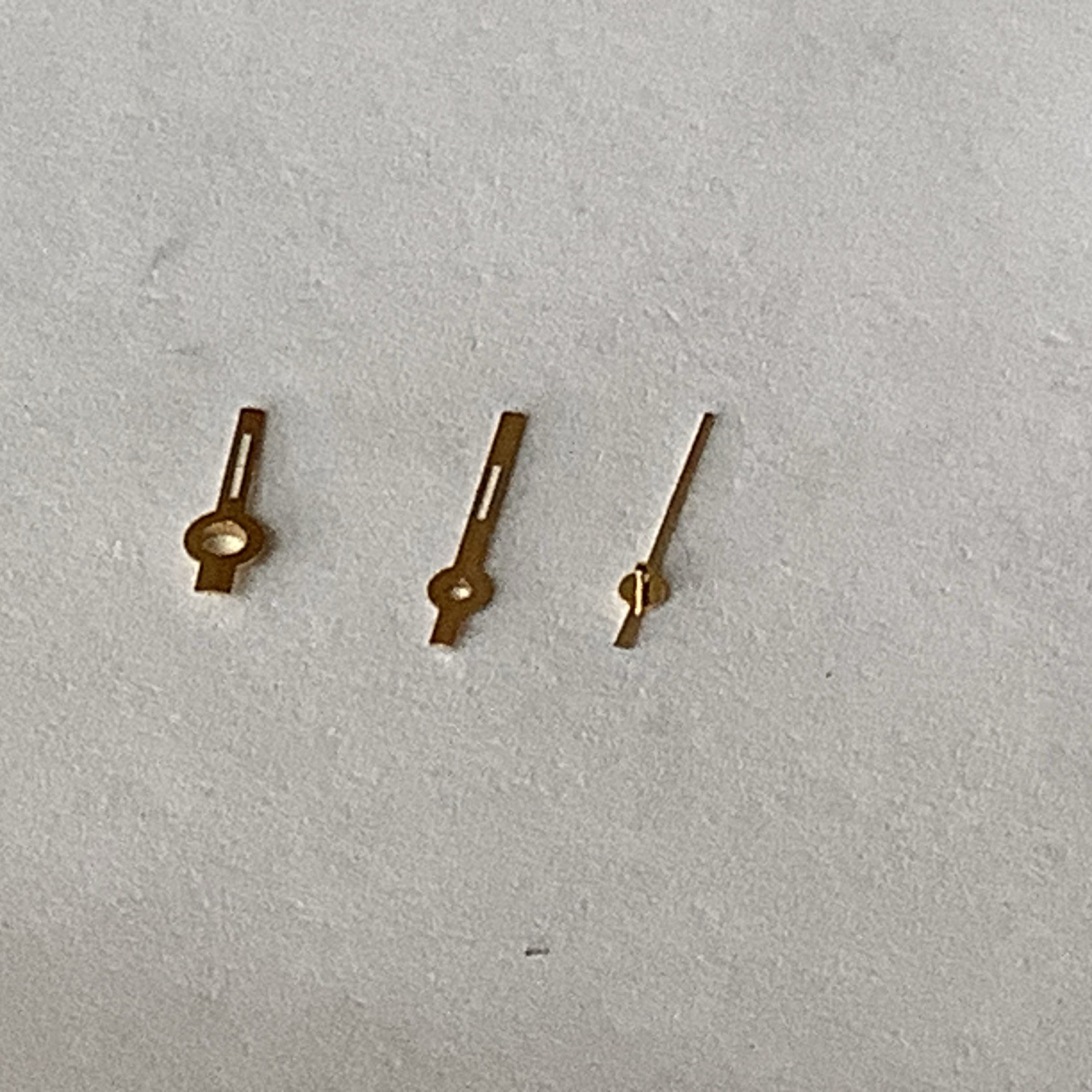 Rolex Hands For 2035-2030 Diamond Cut Gold Plated White Luminous