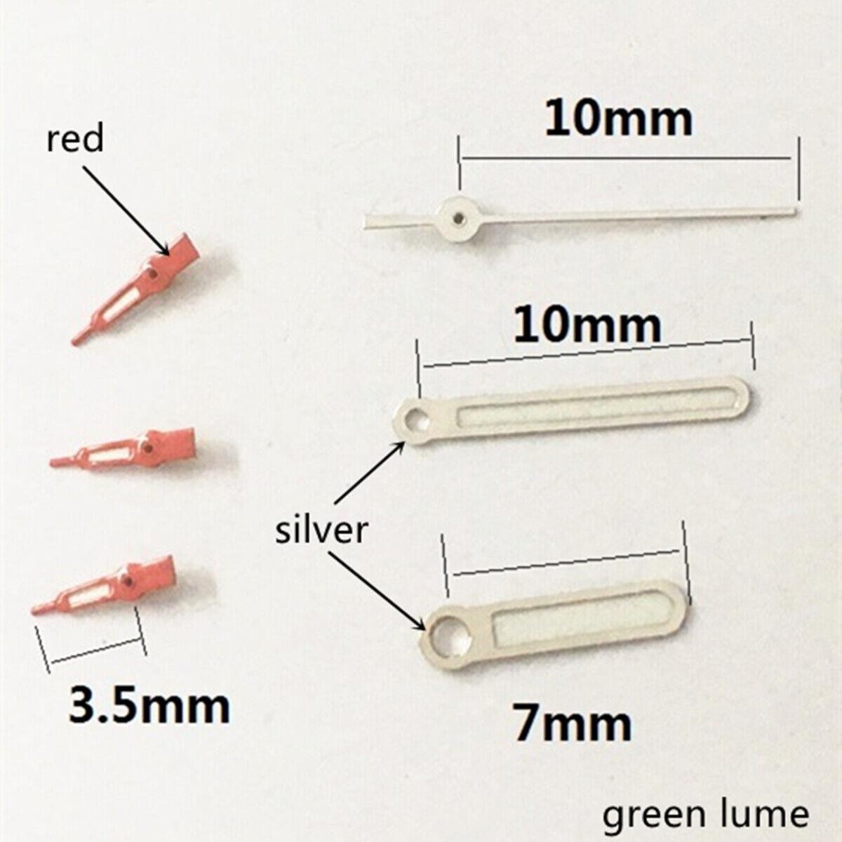 2 Sets/Pack Red Small Second Hand Watch Hands for VD53 VD54 VD57 Movement