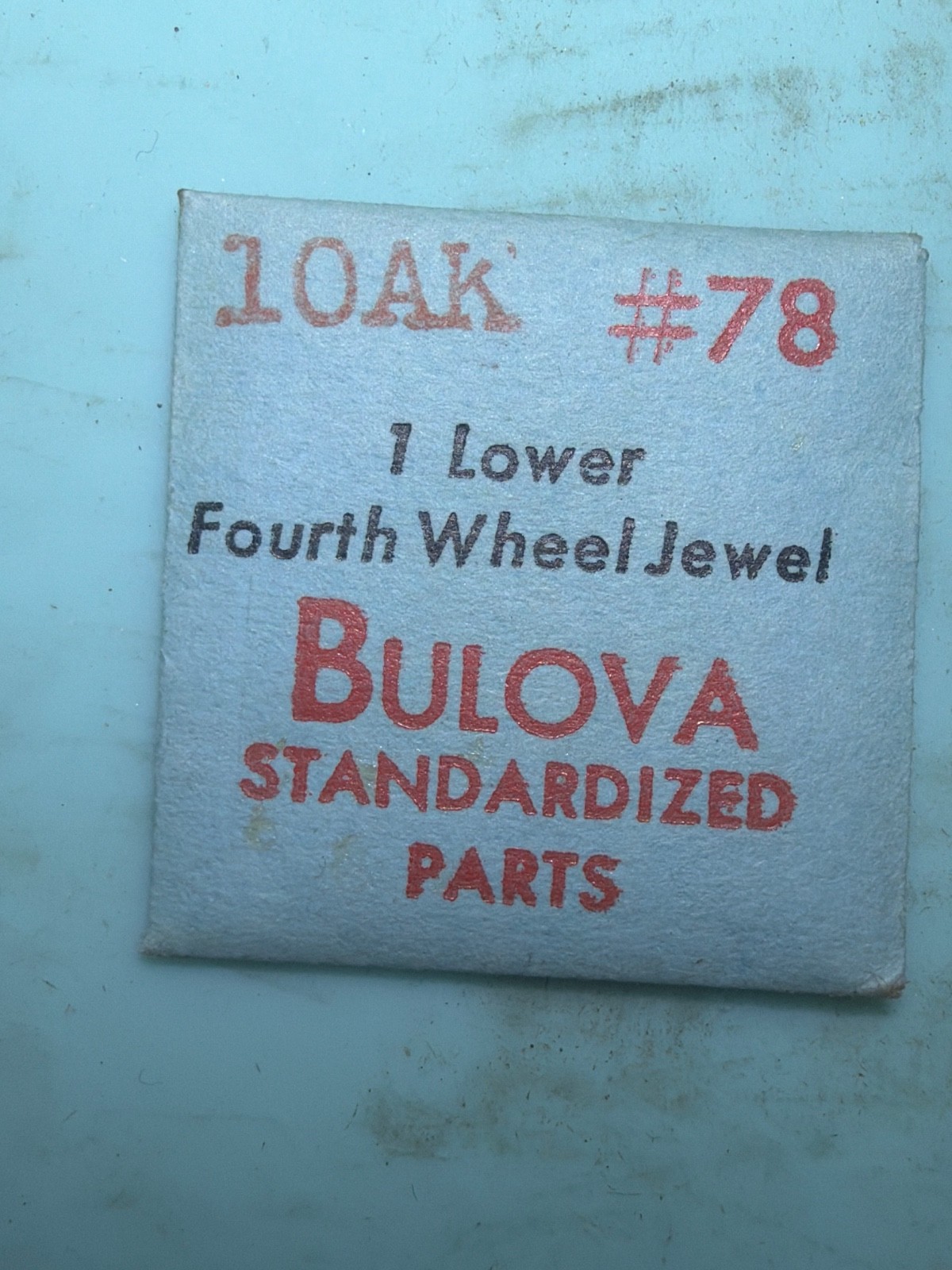 Bulova #78 – Fourth Wheel Lower Jewel – NOS – Various Calibers