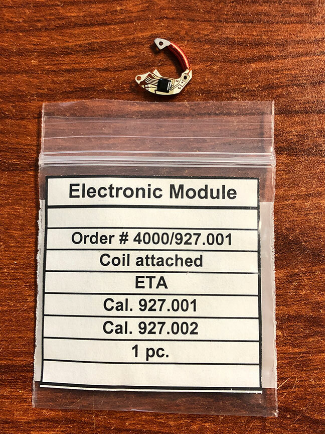 NOS ETA Caliber 927.001 Part Number 4000 Electronic Module – Coil Attached