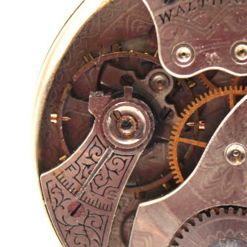 1917 WALTHAM POCKET WATCH MOVEMENT 21257848 GRADE: 210 12s 7j (F4D