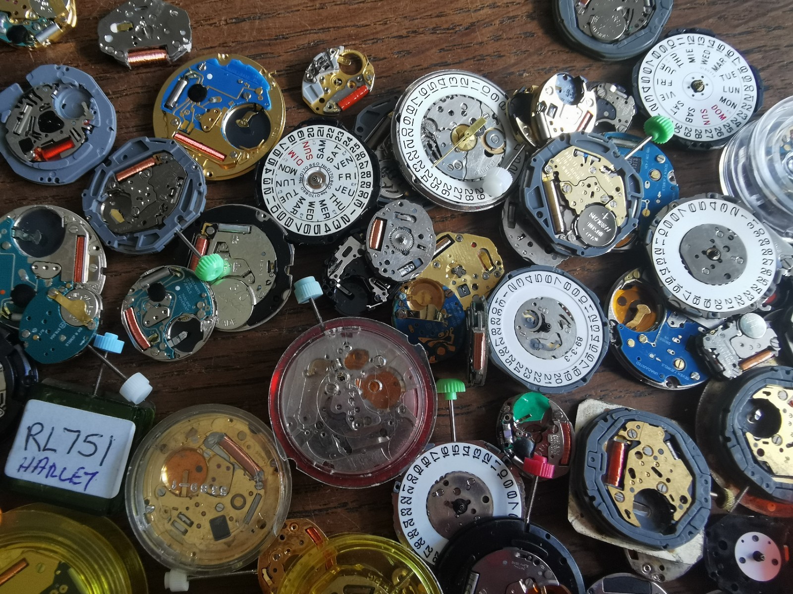 Quartz Watch Movements for Repair / Parts, Mixed Lot, Watchmaker #T335