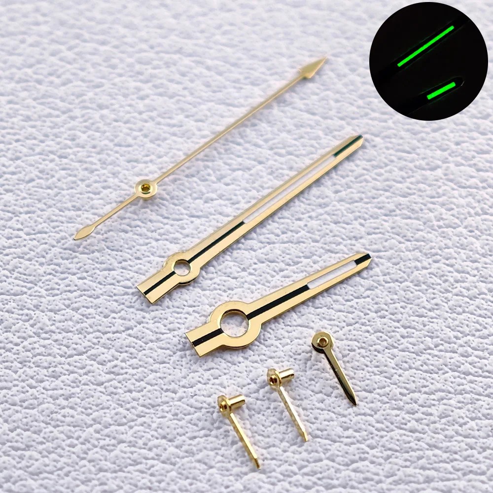 29mm Green Luminous Watch Dial +Hands for Vk63 Movement Watch Repair Parts