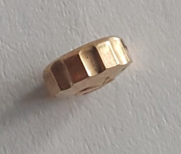 Milus Water Resistant Gold Plated Crown