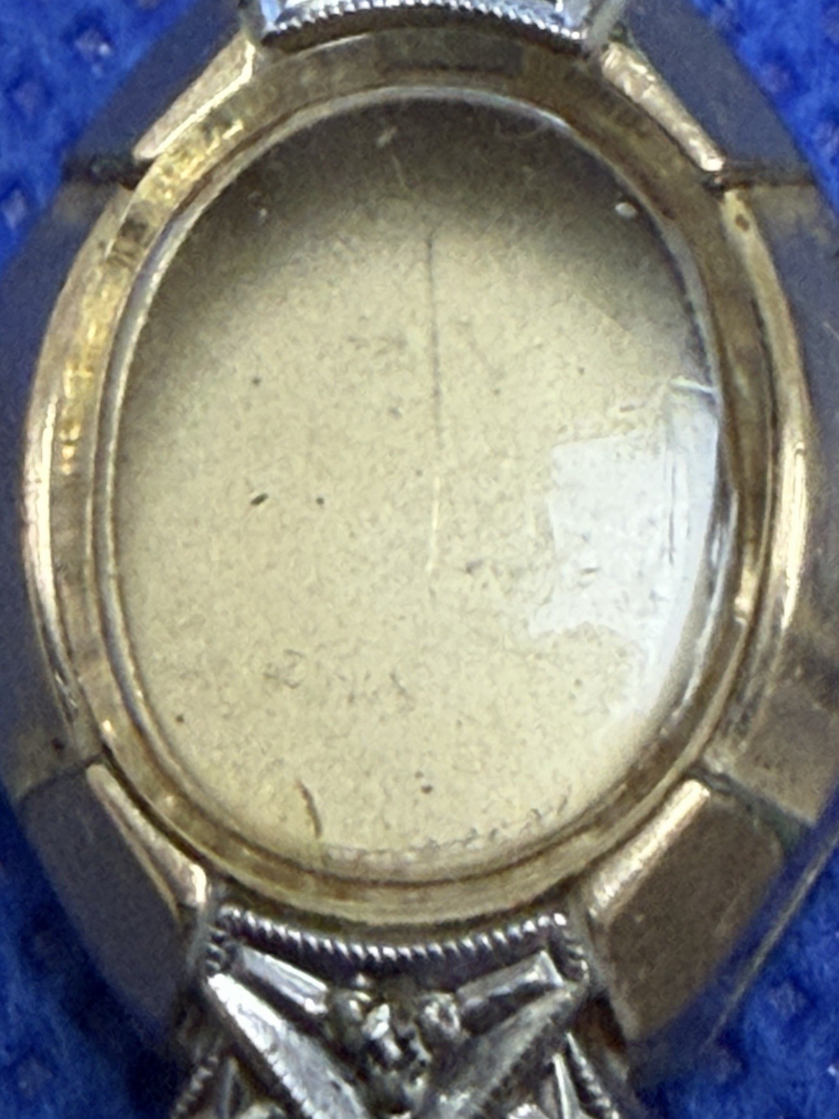 VINTAGE RARE BULOVA M1 LADIES 10K TWO TONES GOLD FILLED WRIST WATCH CASE ONLY