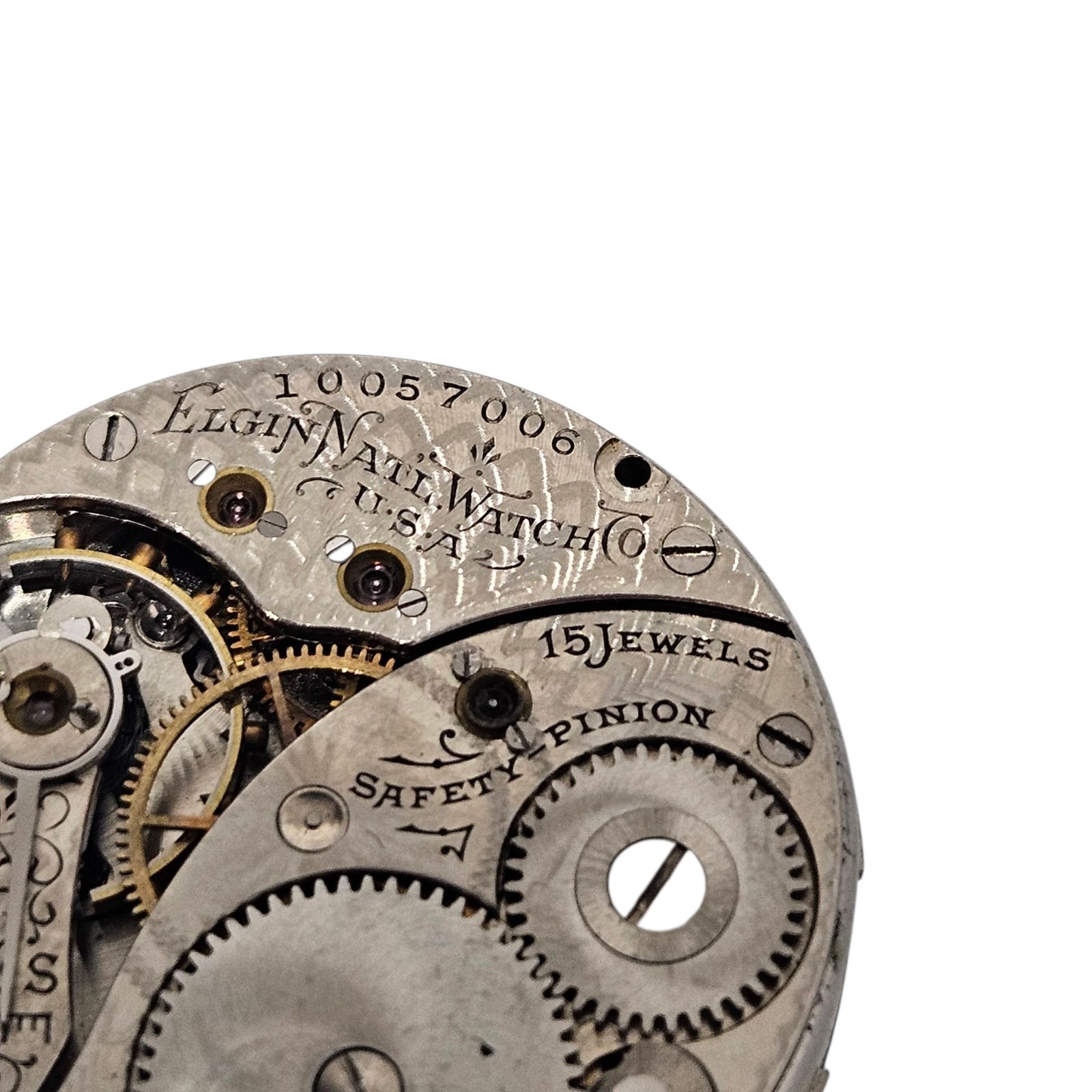 1904 Elgin Model 2 Grade 267 15J Size 0s Pocket Watch Movement For Parts/ Repair