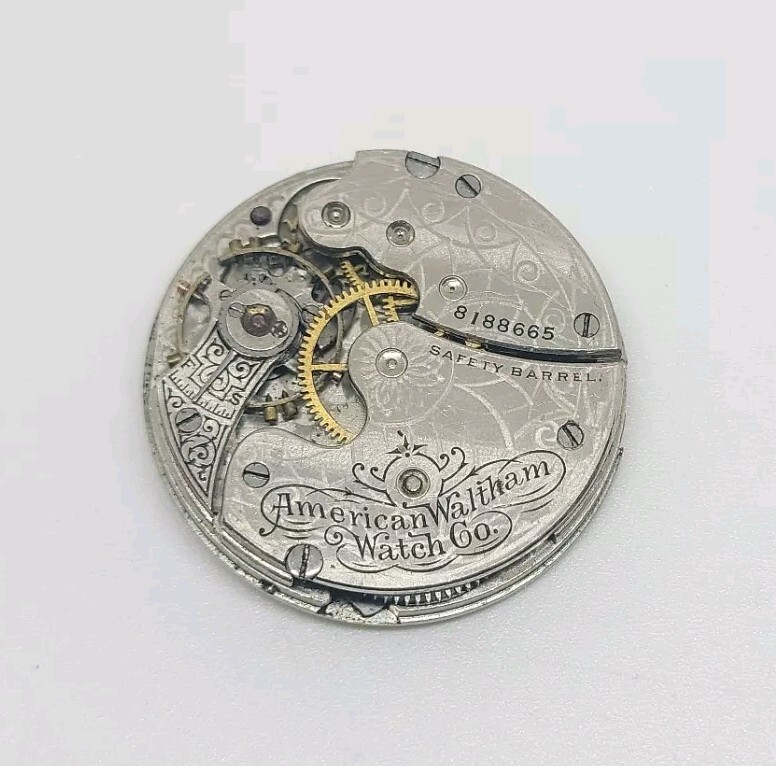 1897 Waltham Model 1891 Grade Seaside 11j 0s Pocket Watch Movement For Repair