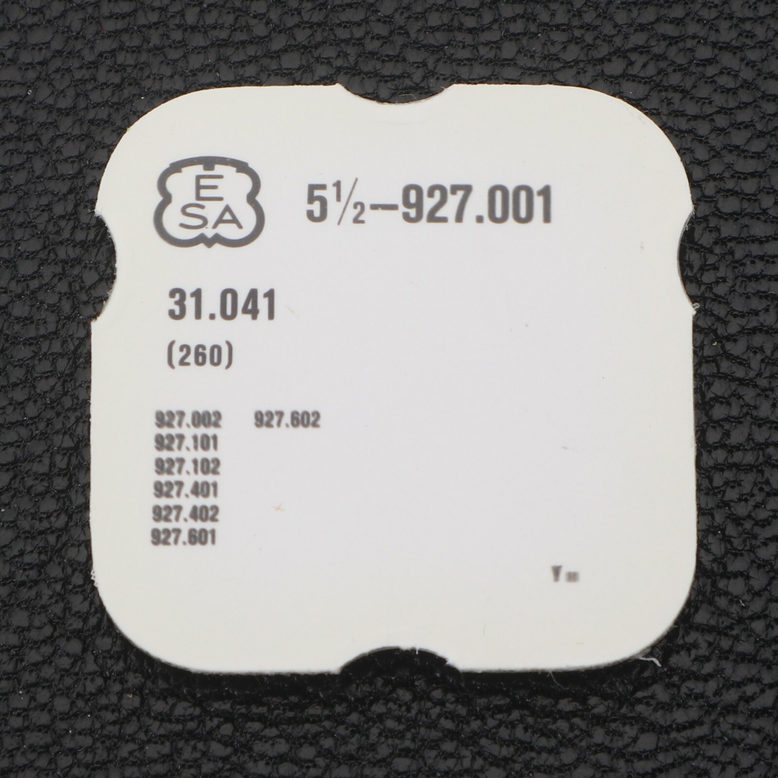 Genuine ESA 927.001 #260 Minute Wheel 31.041 New Old Stock Watch Part (G5D10)