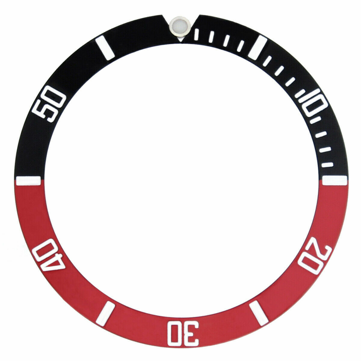 Submariner Bezel Insert Aluminum For Rolex 16610, 16800 Black Red Coke